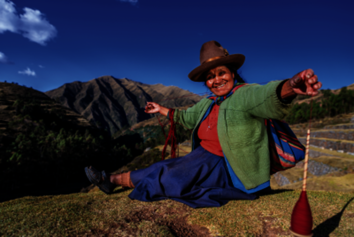 Quechua-Frau bei Cuzco